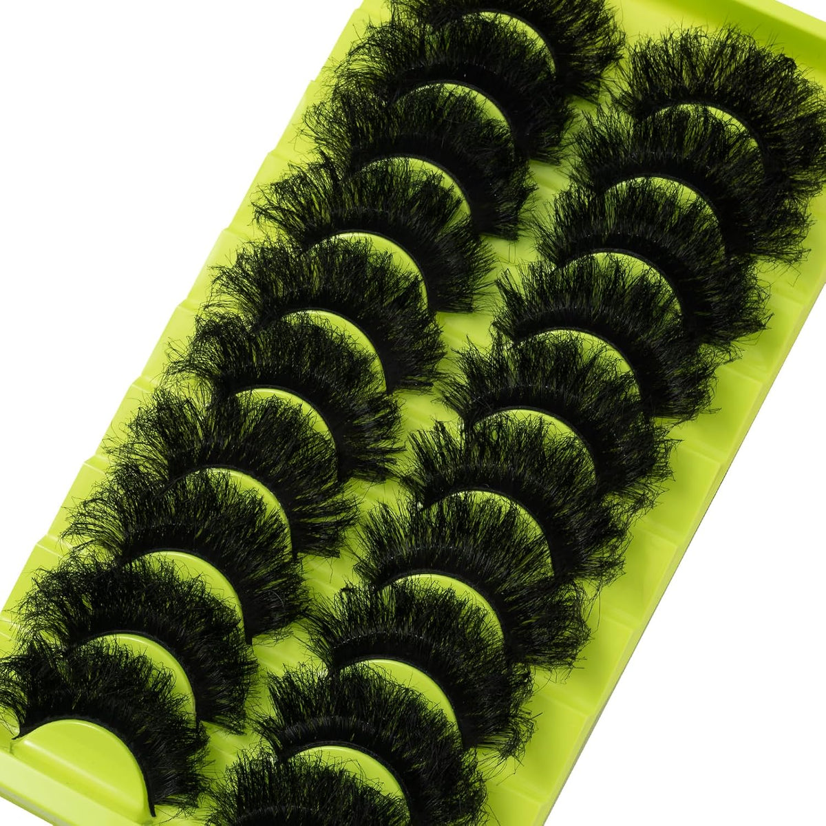 Wikbik B4 Natural Wispy False Eyelashes 10 Pairs - Short Cat Eye Faux Mink Clear Band